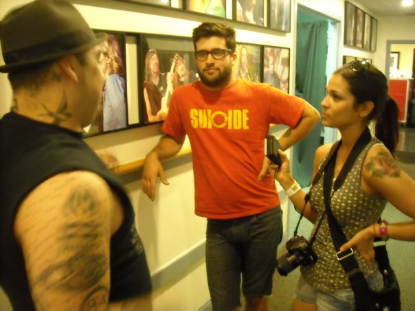 Me with Wade and George from Alexisonfire