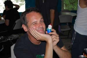 Greg from the Bouncing Souls with the Gnome