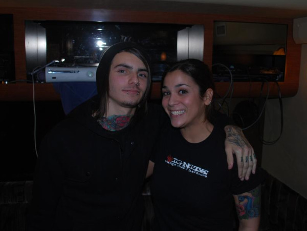 with Andrew (guitar) of Attack Attack! 