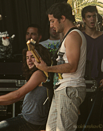 Bolmer in stage with SKSK @ 2009 Warped Tour