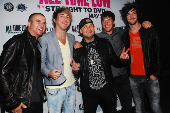 All Time Low with pal, Benji Madden