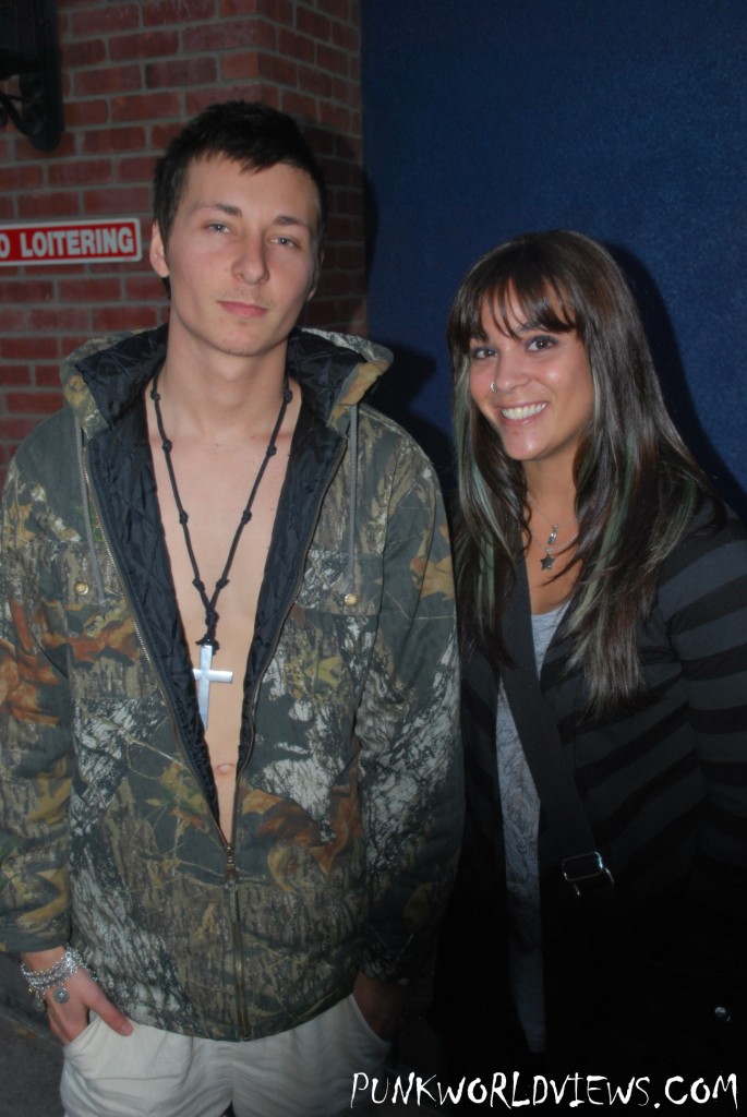 Brandon (vocals, Eye Alaska) and myself 