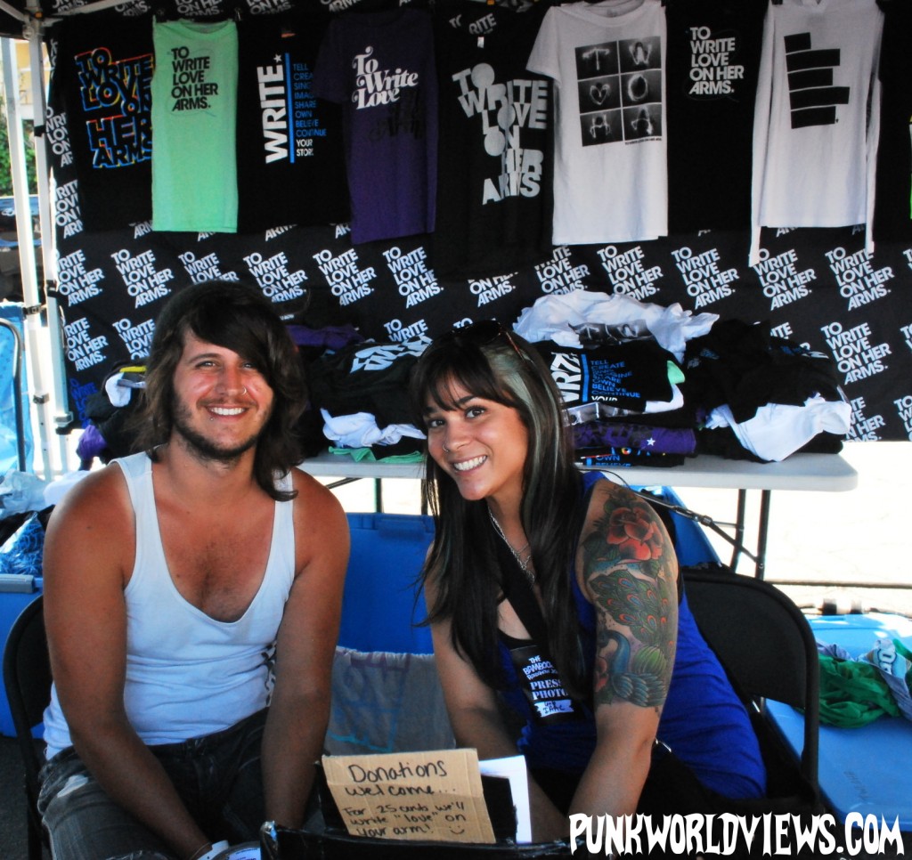 Chad and I at the TWLOHA tent