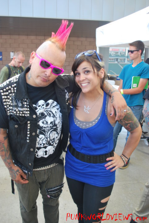 with Elvis of Left Alone @ Warped 2010