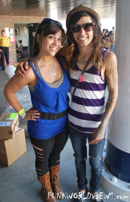 With Joel (drums, Confide) post-interview @ Warped